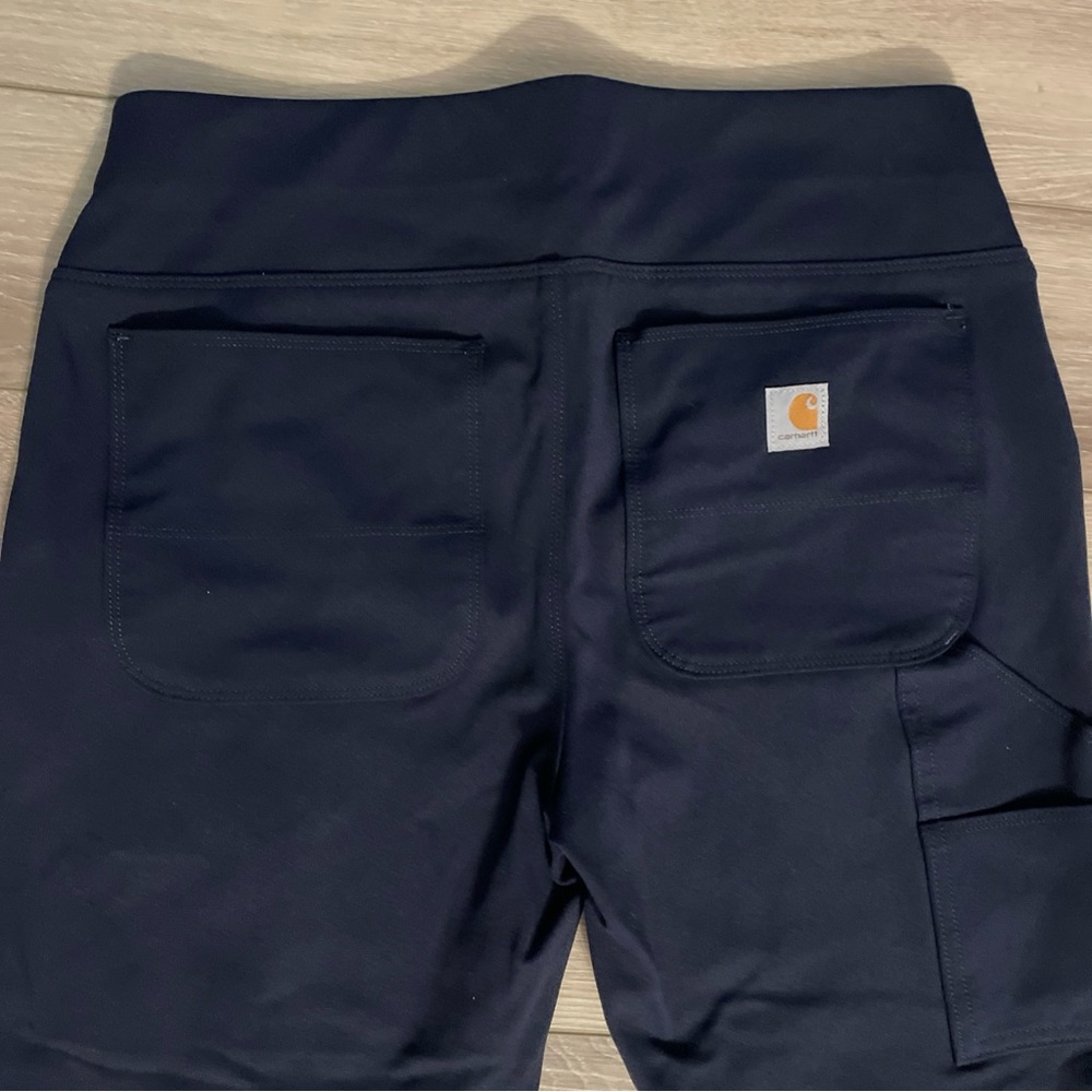 Carhartt Dark Blue Navy Women’s Tall Med (8-10) Fitted Legging Pants - Picture 6 of 8